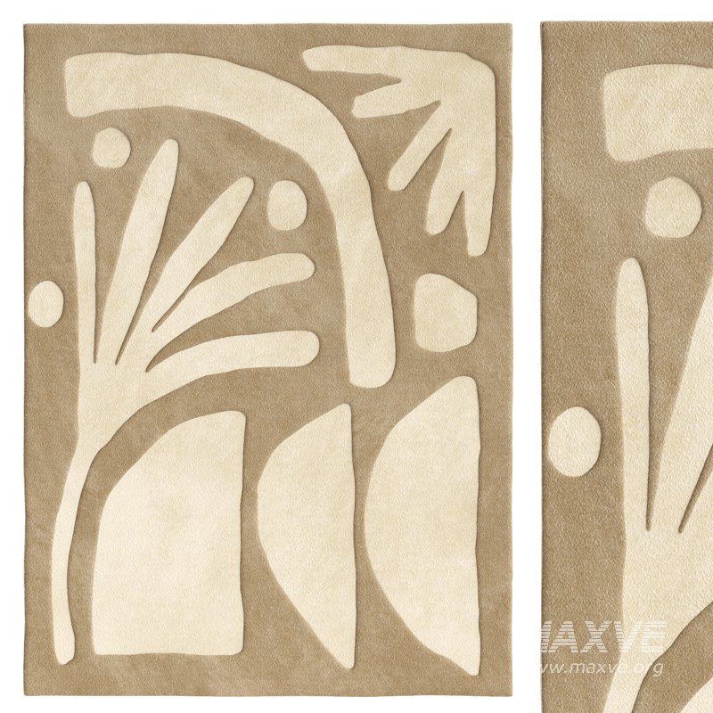 Kallua Textured Abstract Rug - Image 1