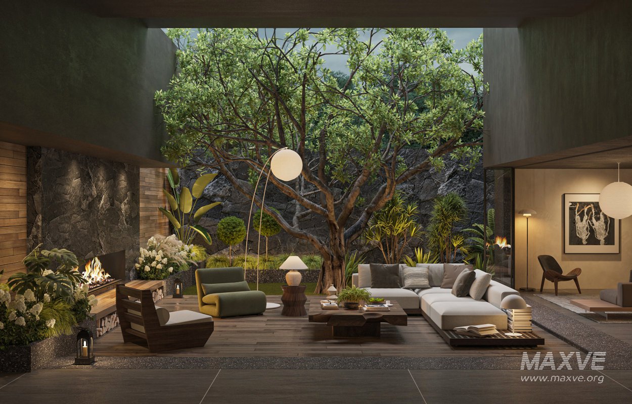 Modern Garden Courtyard - Image 1