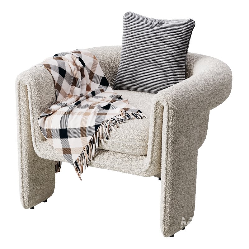 Sculptural Upholstered Lounge Chair - Image 12