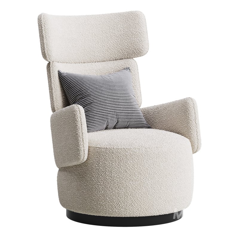 Boris Beige Armchair - Image 8