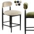 4 Piece Boucle Upholstered Counter Stool - Thumbnail 1