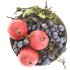 bowl of black grapes and pomegranate fruit - Thumbnail 2