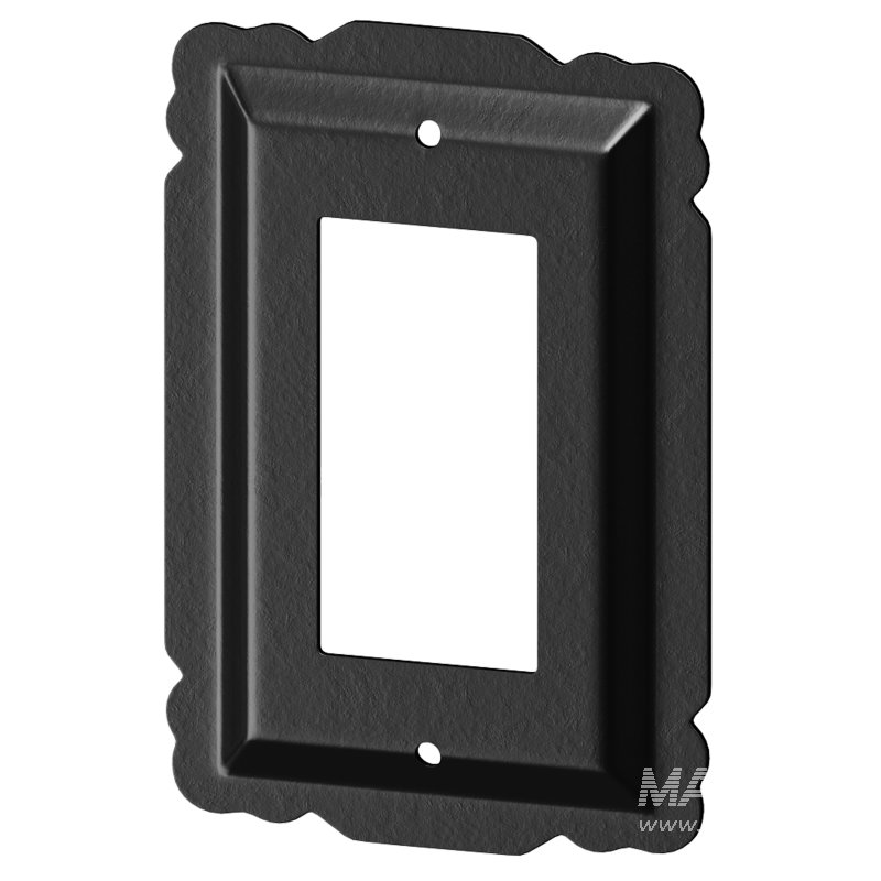 Switchplate Black Steel SIngle GFI RSF Wall Mount - Image 11