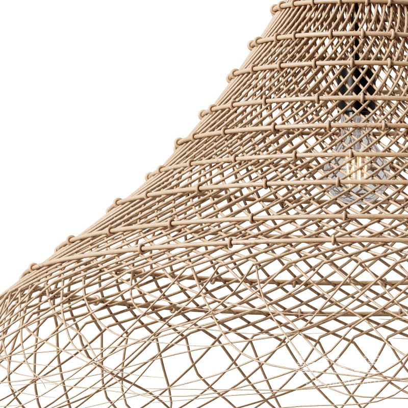 Japan Style Rattan Pendant Light - Image 5