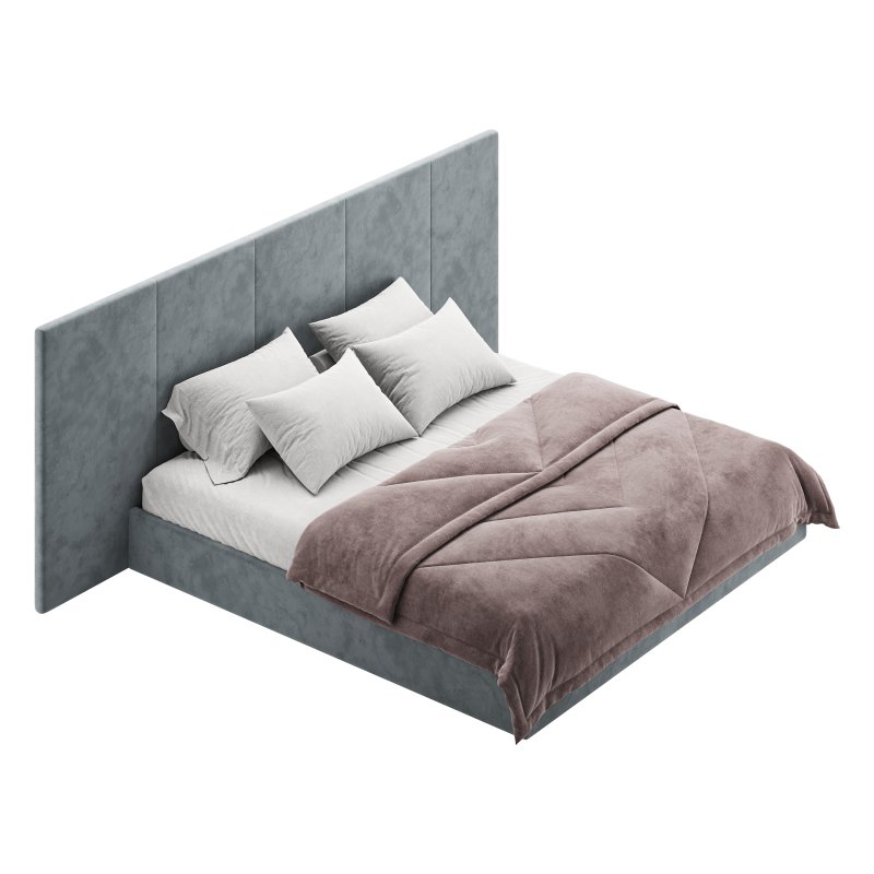 Charcoal Velvet BED - Image 2