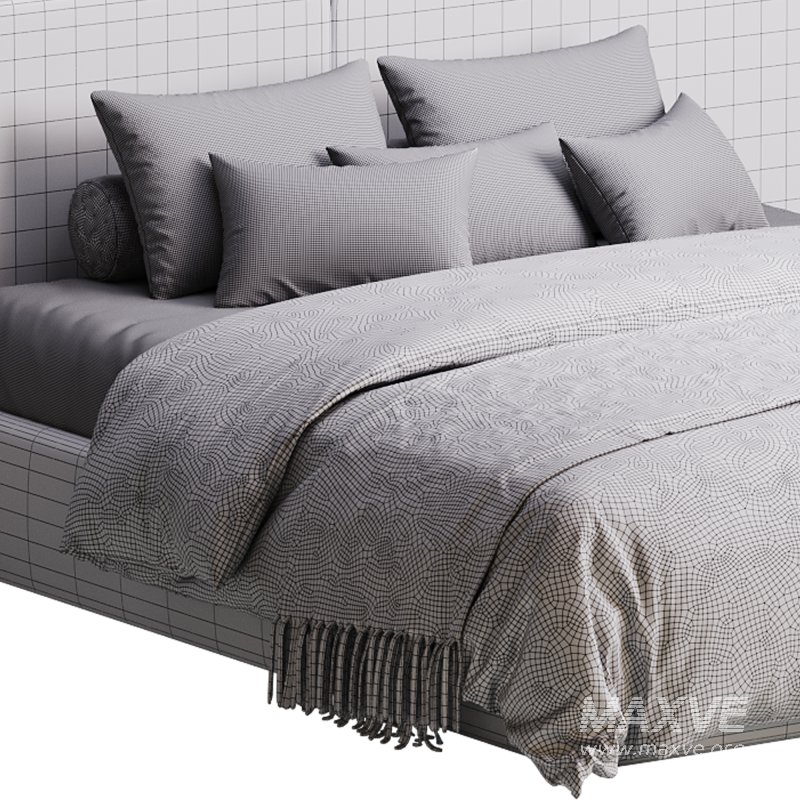 Natural Finish Fabric Pallet Bed - Image 15