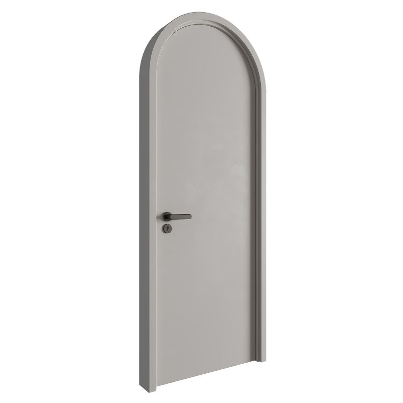 Modern Arched Wooden Door 04 - Image 2