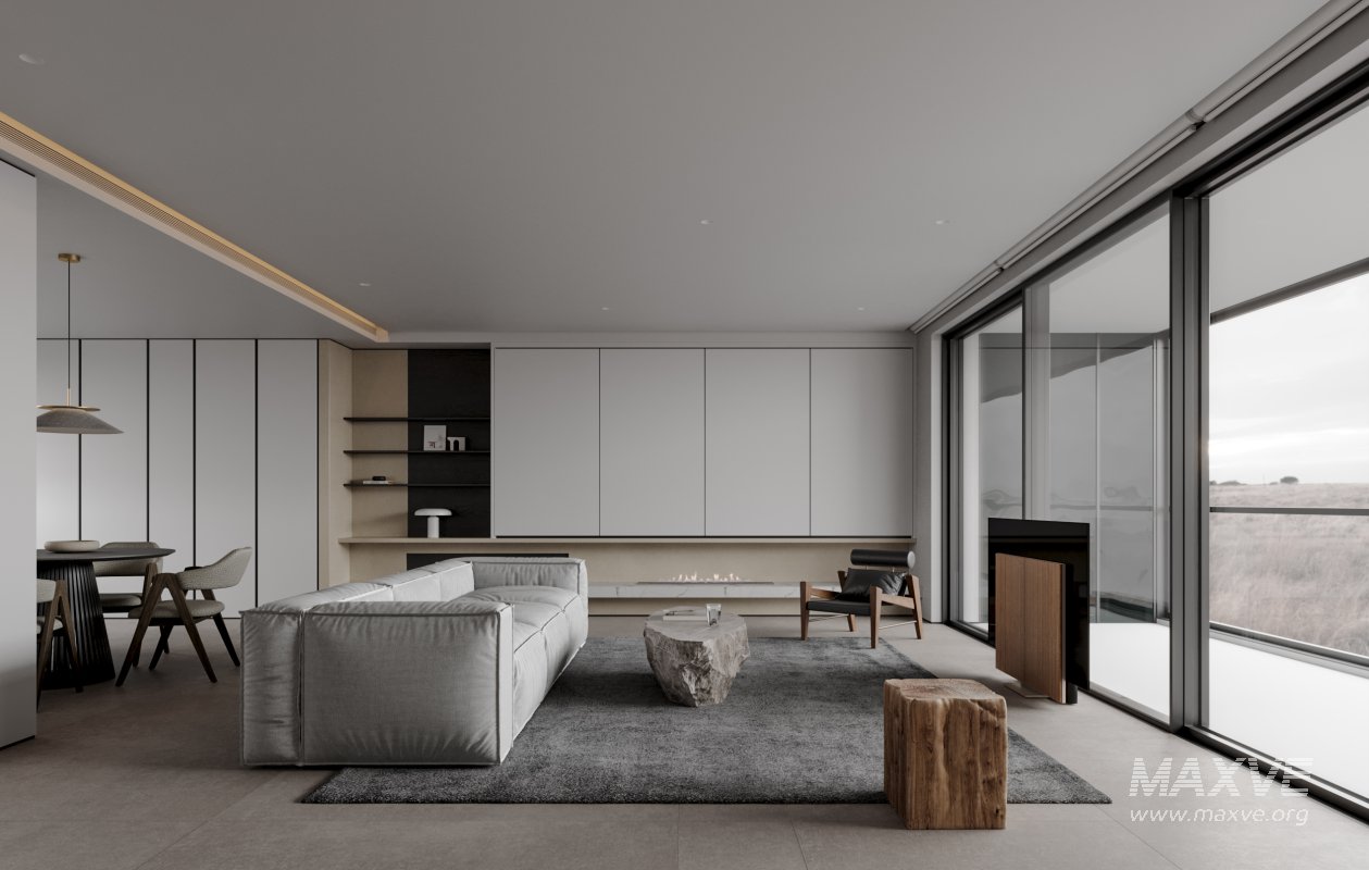 Modern living room dining room - Image 2