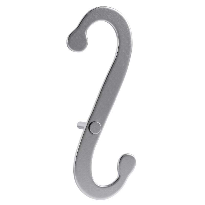 Shutter Dog Pair Black Decorative S Shaped Wrought Iron - Image 8