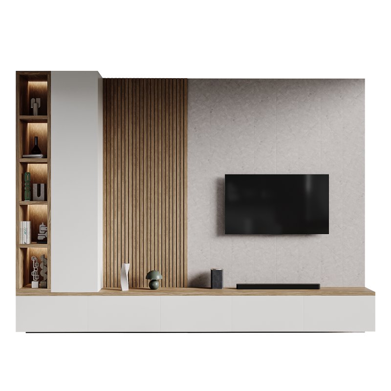 Modern TV Wall 019 - Image 2