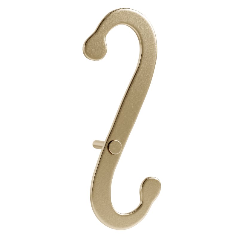 Shutter Dog Pair Black Decorative S Shaped Wrought Iron - Image 7