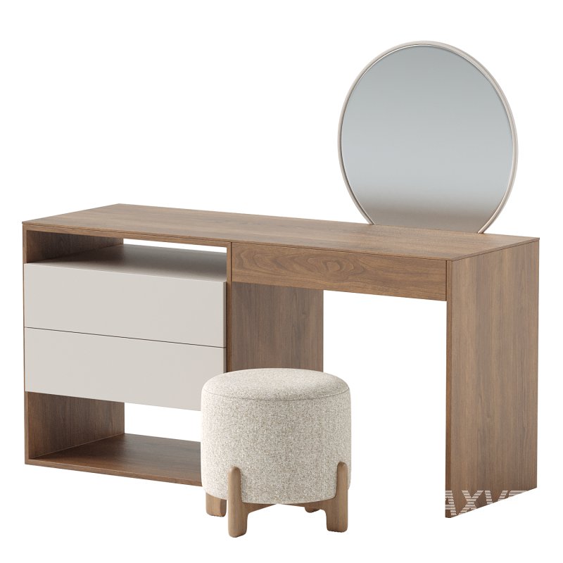 CLIO DRESSING TABLE & GORDON pouf - Image 3