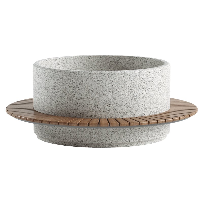 ROUND PLANTER BENCH 342 - Image 1