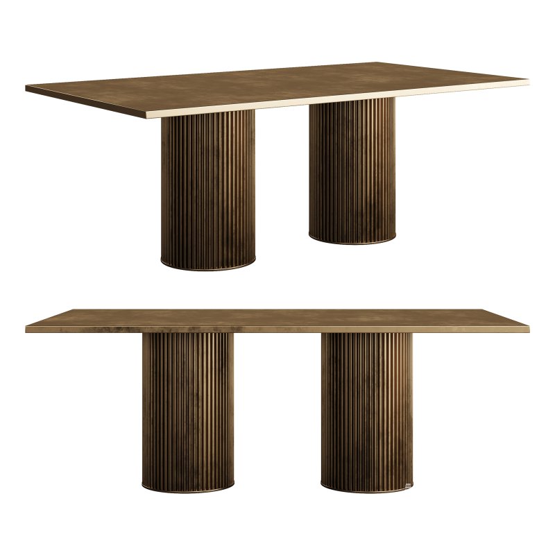 defies gravity by supporting large cantilevered tops with a central column (single or double depending on the size of the top). - Image 4