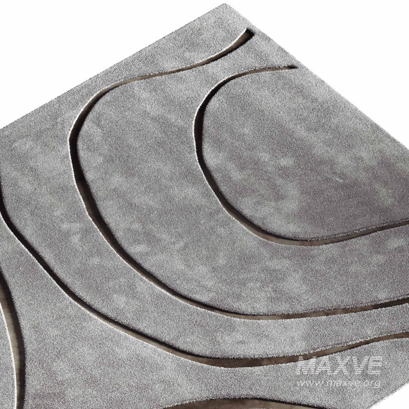 Quaoar Gray Wave Area Rug - Image 2