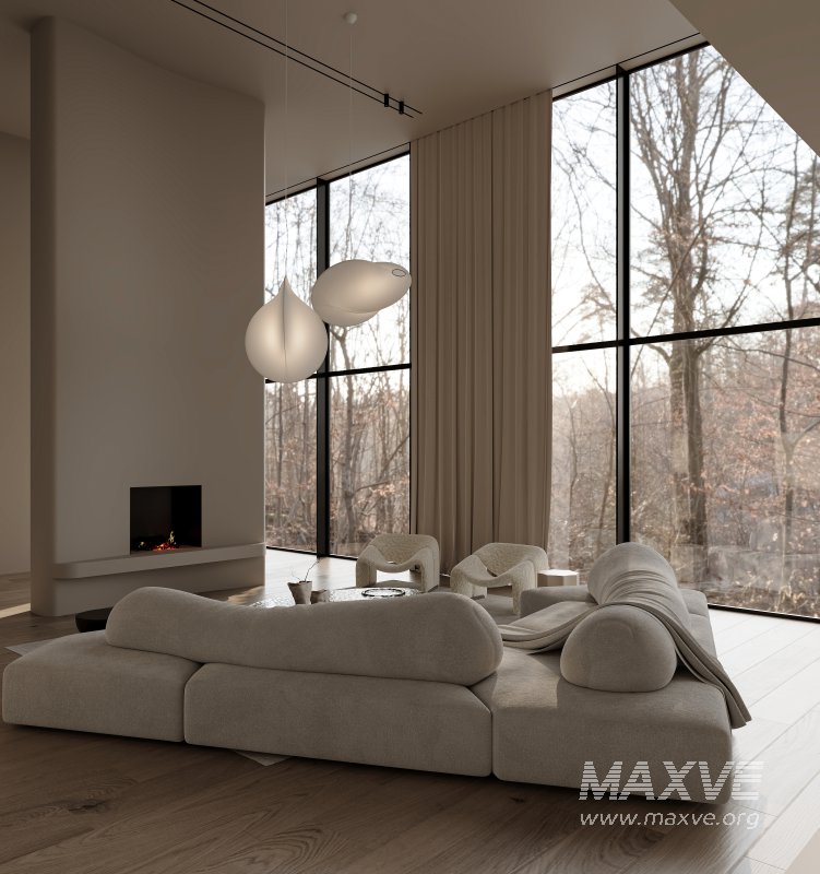 Modern villa scene - Image 6