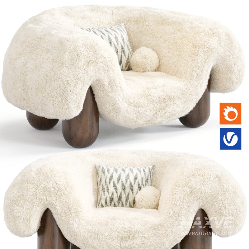 Lamb Armchair By Numo - Image 1