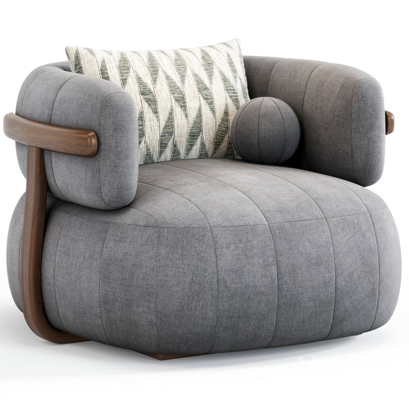 Doss Swivel Armchair By High Fashion Home - Image 4