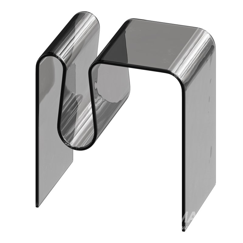 Curvy Side Table – Acrylic - Image 3