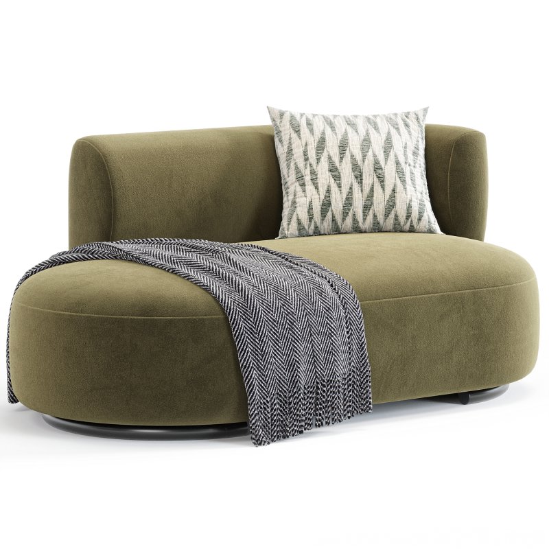 K Waiting Dormeuse Chenille By Space Furniture - Image 2