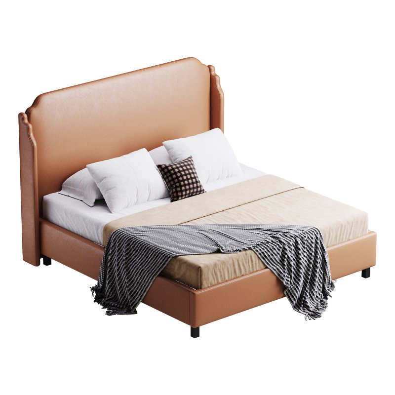 Aurora Wingback Blush Bed - Image 8