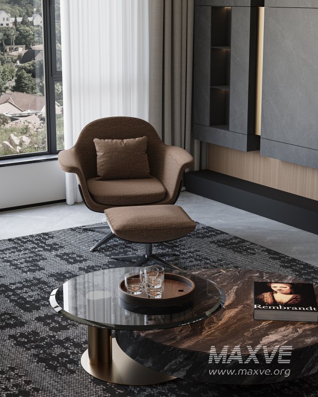 Modern living room dining room kitchen - Image 10