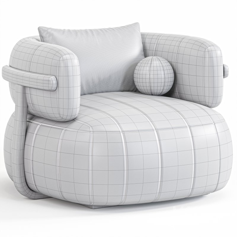 Doss Swivel Armchair By High Fashion Home - Image 7