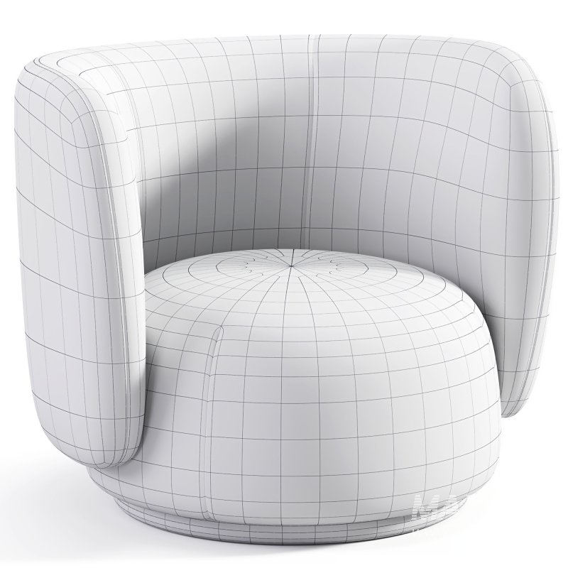 Rico Lounge Chair Boucle By Fermliving - Image 3