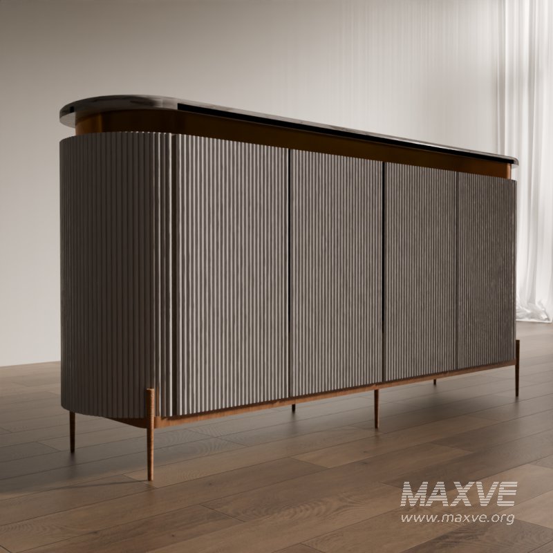 Modern Fluted Console Table - Image 5