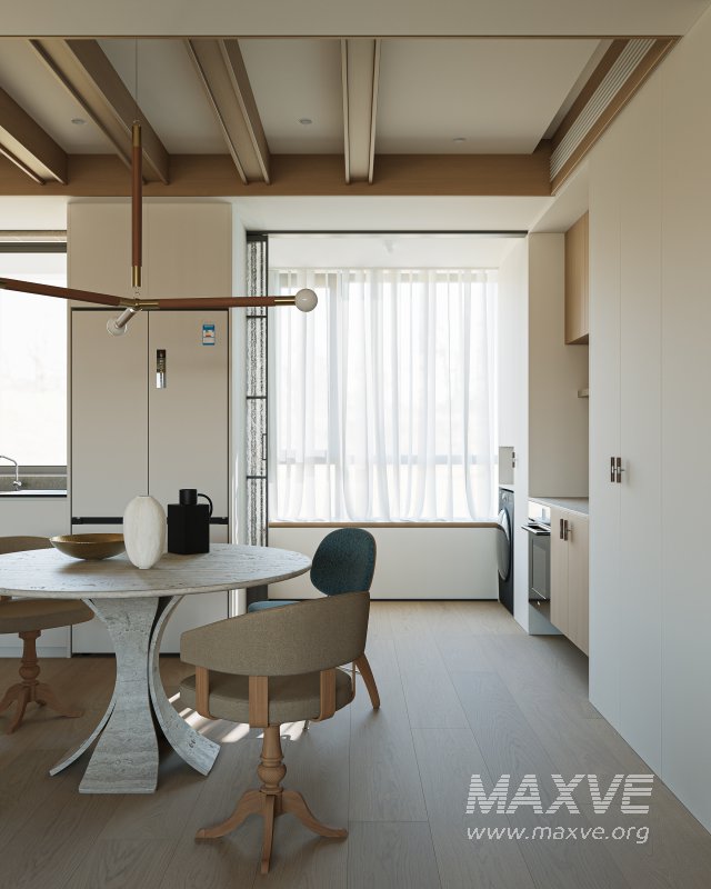 Modern living room dining room kitchen - Image 8