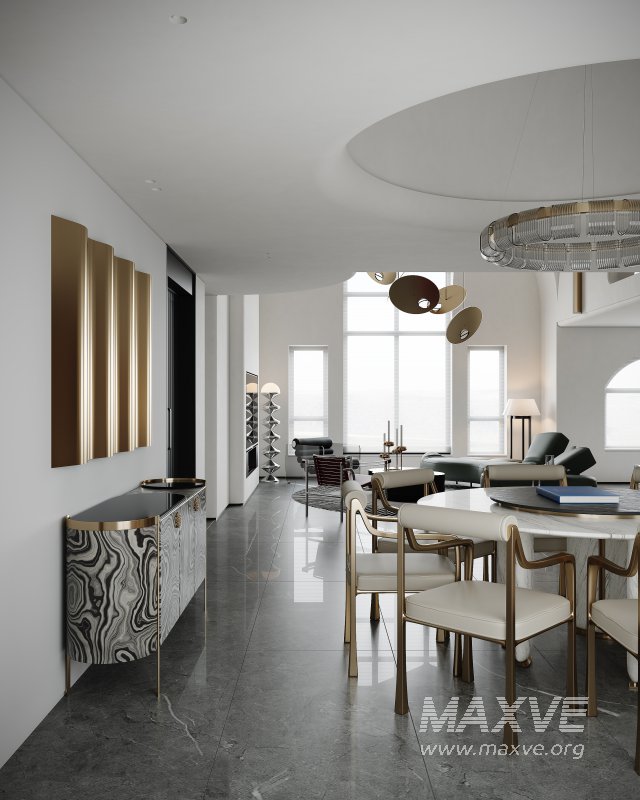 Modern living and dining room - Image 4