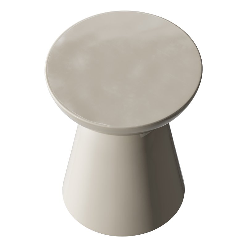 Modern Side Table – Black – White – Glossy Surface - Image 5