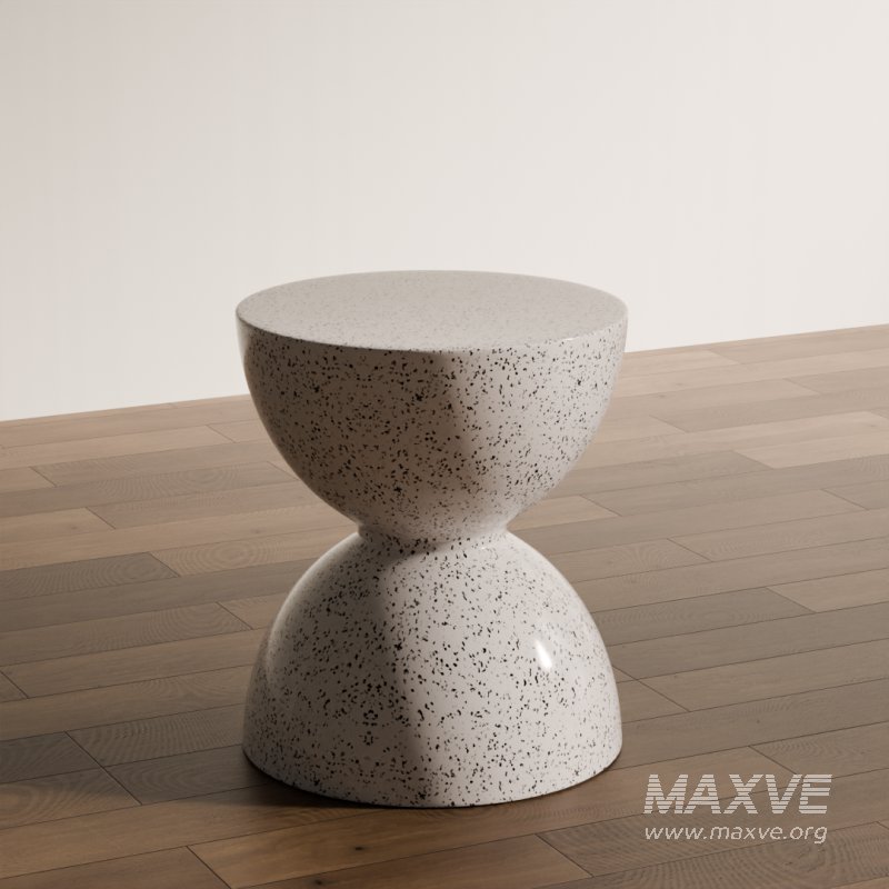 Modern Hourglass Stool - Image 1
