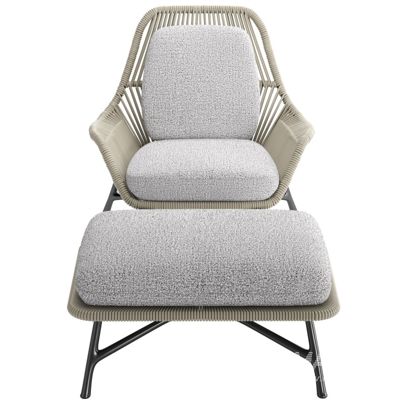 Minotti Prince Cord Indoor Amchair - Image 3