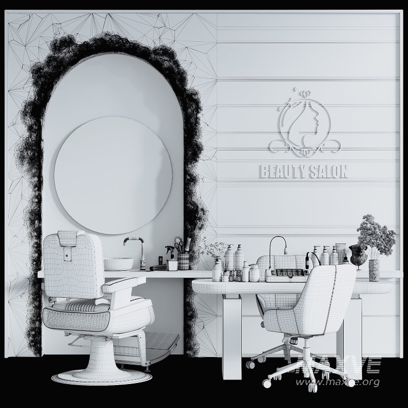 Barber and Manicure area in beauty salon 08 - Image 3