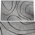 Quaoar Gray Wave Area Rug - Thumbnail 1
