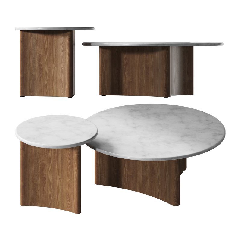 Zafar Nested Marble Coffee Table - Image 12