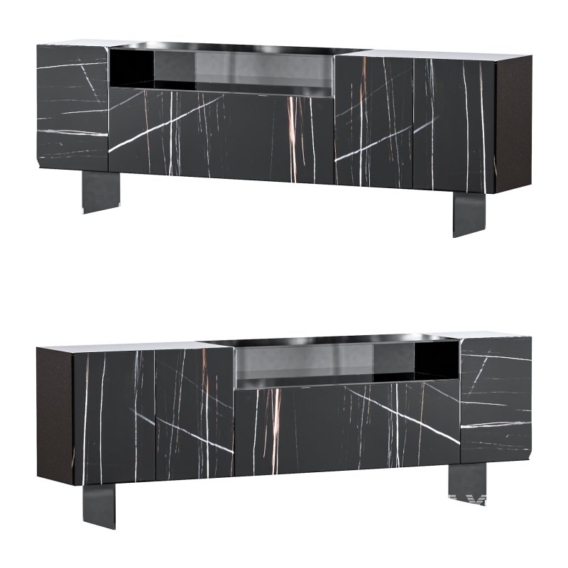 36e8 Glass Sideboard 03 - Image 3
