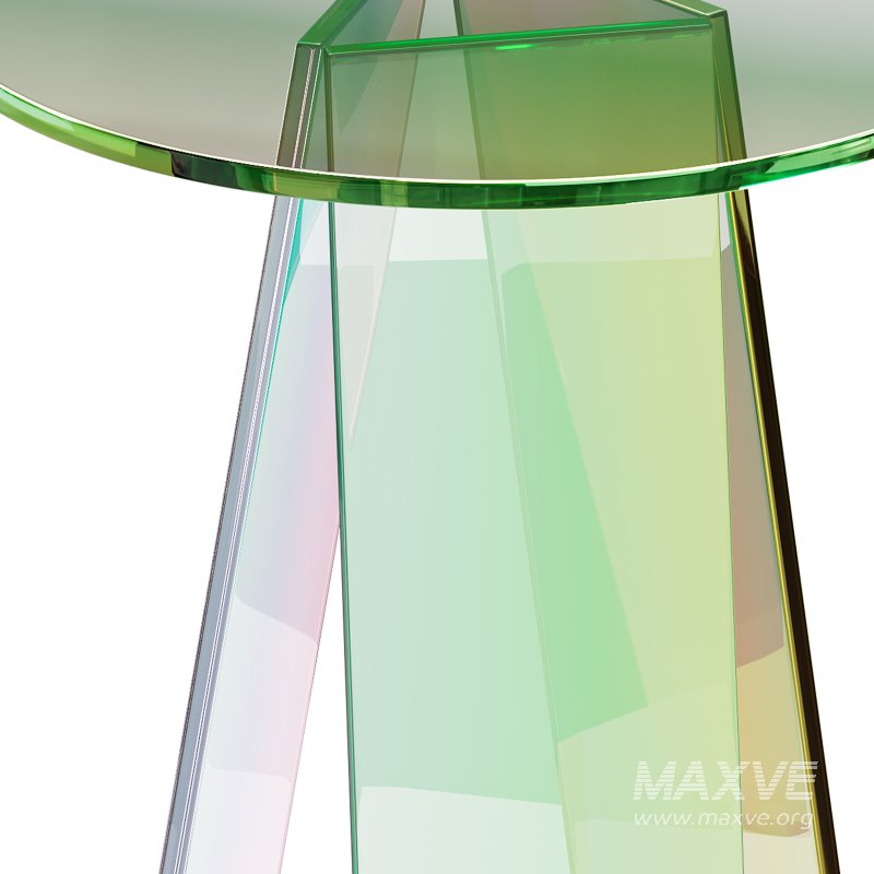 Iridescent Acrylic Side Table - Image 12