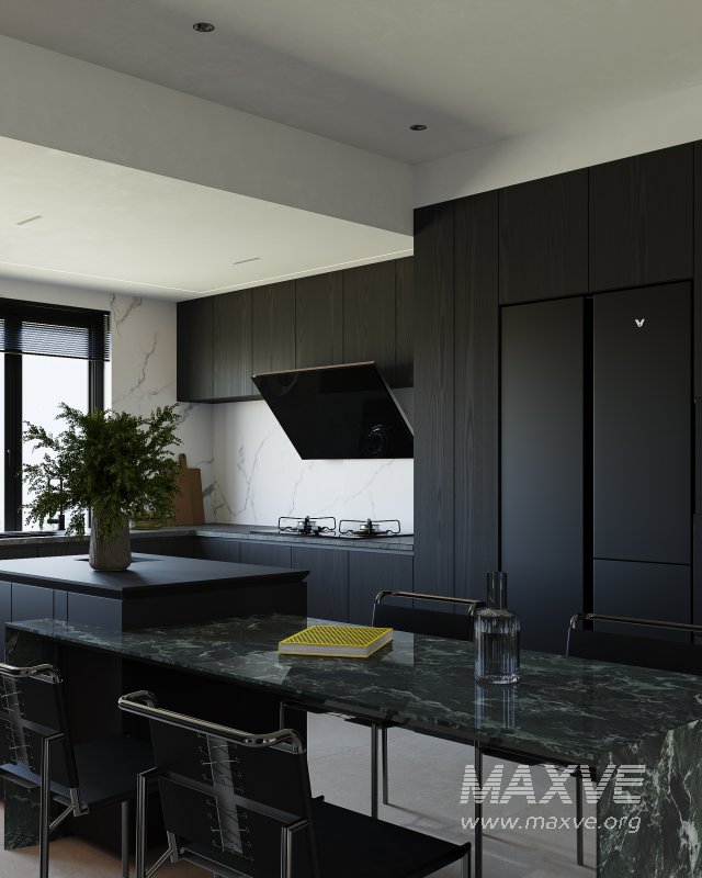Modern living room dining room kitchen - Image 11