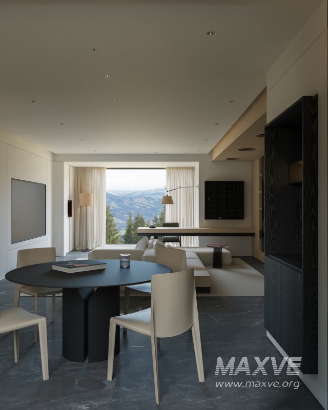Modern living and dining room - Image 4