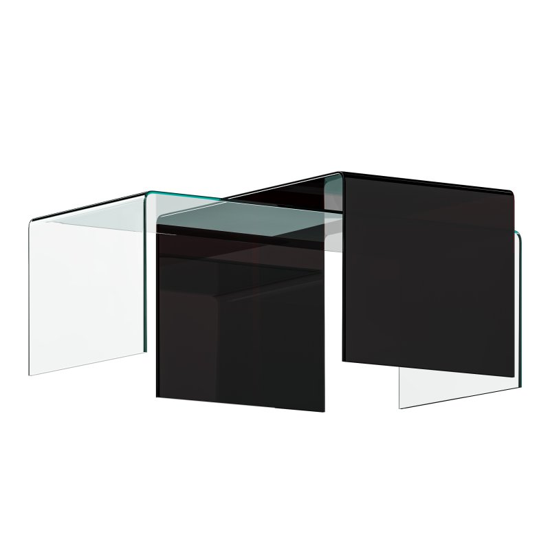 Table Basse 110 X 50 Cm Verre BURANO - Image 3