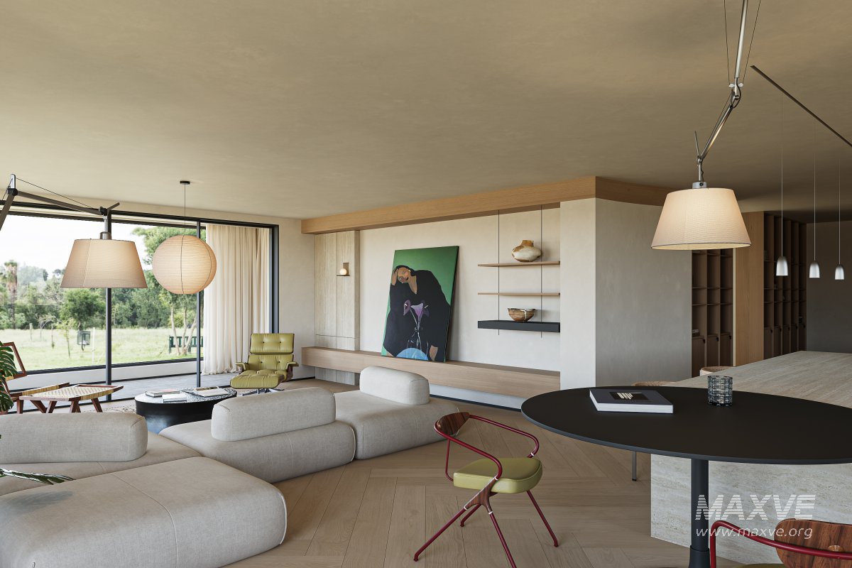 Modern living and dining room - Image 1