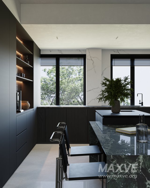 Modern living room dining room kitchen - Image 10