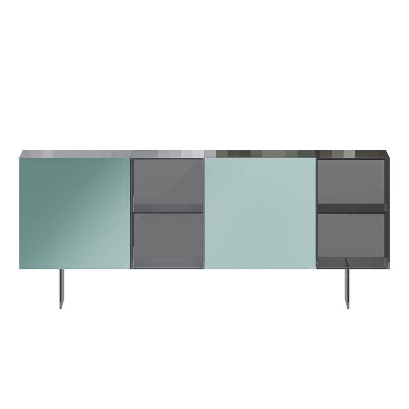 36e8 Glass Sideboard - Image 8