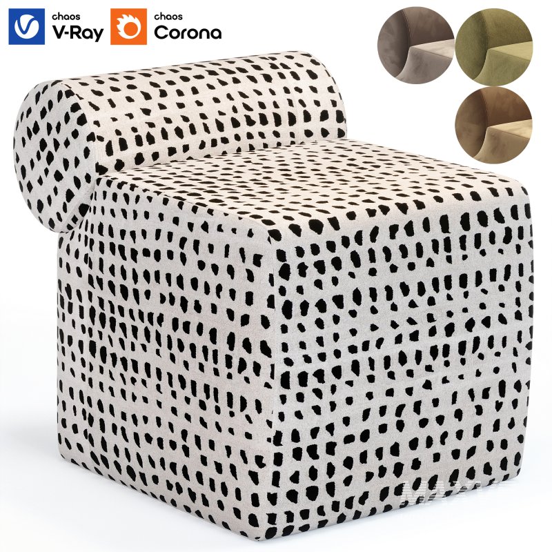 Soft Pouf Dior By Bo Art - Image 1