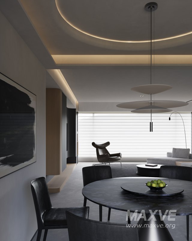Modern living and dining room - Image 3