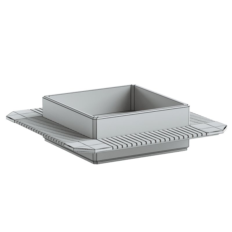 SQUARE PLANTER BENCH 297 - Image 4