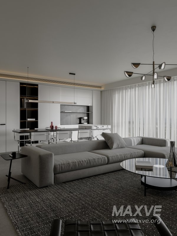 Modern living and dining room - Image 3