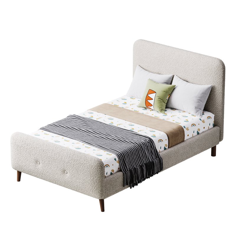 Flannelette Beige bed - Image 9